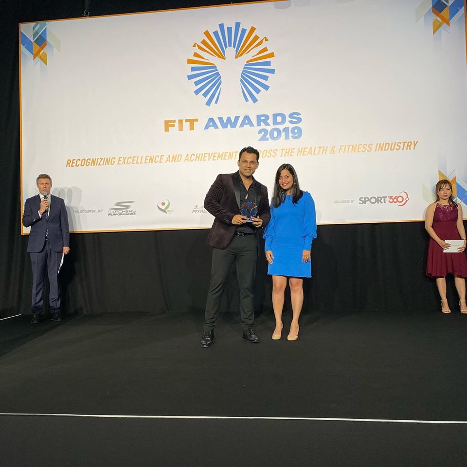 Abhinav Malhotra Dubai Fit Awards 2019 Top Personal Trainer of UAE Dubai Get Fit Now AbhiFit
