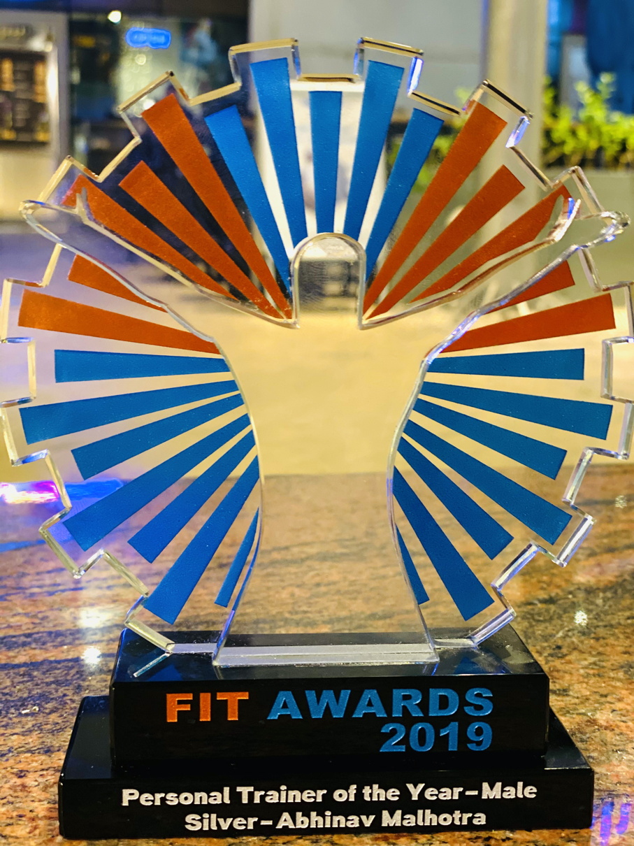 FIT AWARDS 2019 Dubai UAE - Personal Trainer of the Year - Male - Silver - Abhinav Malhotra AbhiFit